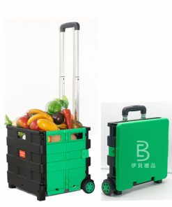 客製化拉桿摺疊兩用購物車