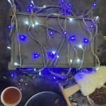 聖誕串燈-藍白