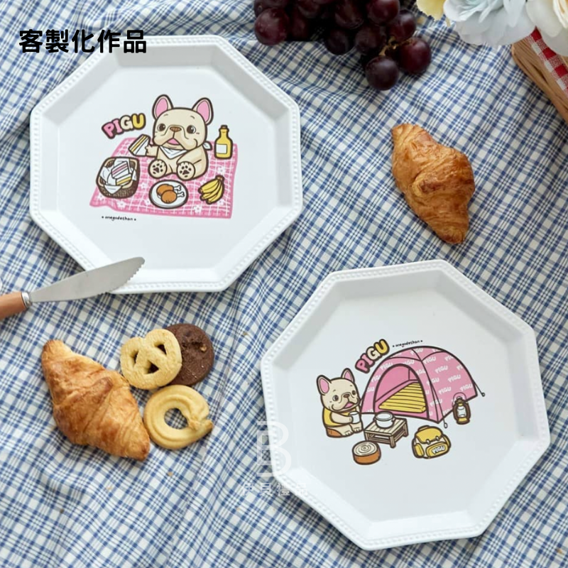 客製化八角陶瓷盤