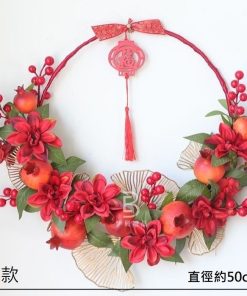 新春新年花圈 春節佈置 新年佈置