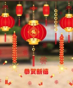 新春新年靜電貼紙 春節佈置 新年佈置