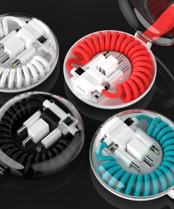客製化伸縮三合一充電線