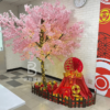 櫻花枯樹造景組合