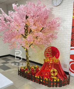 櫻花枯樹造景組合