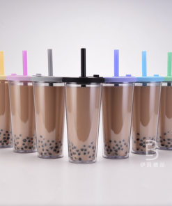 客製化塑膠隨行杯、環保杯-大口徑(適用於珍珠奶茶)