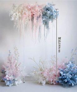 春霧藍粉花藝